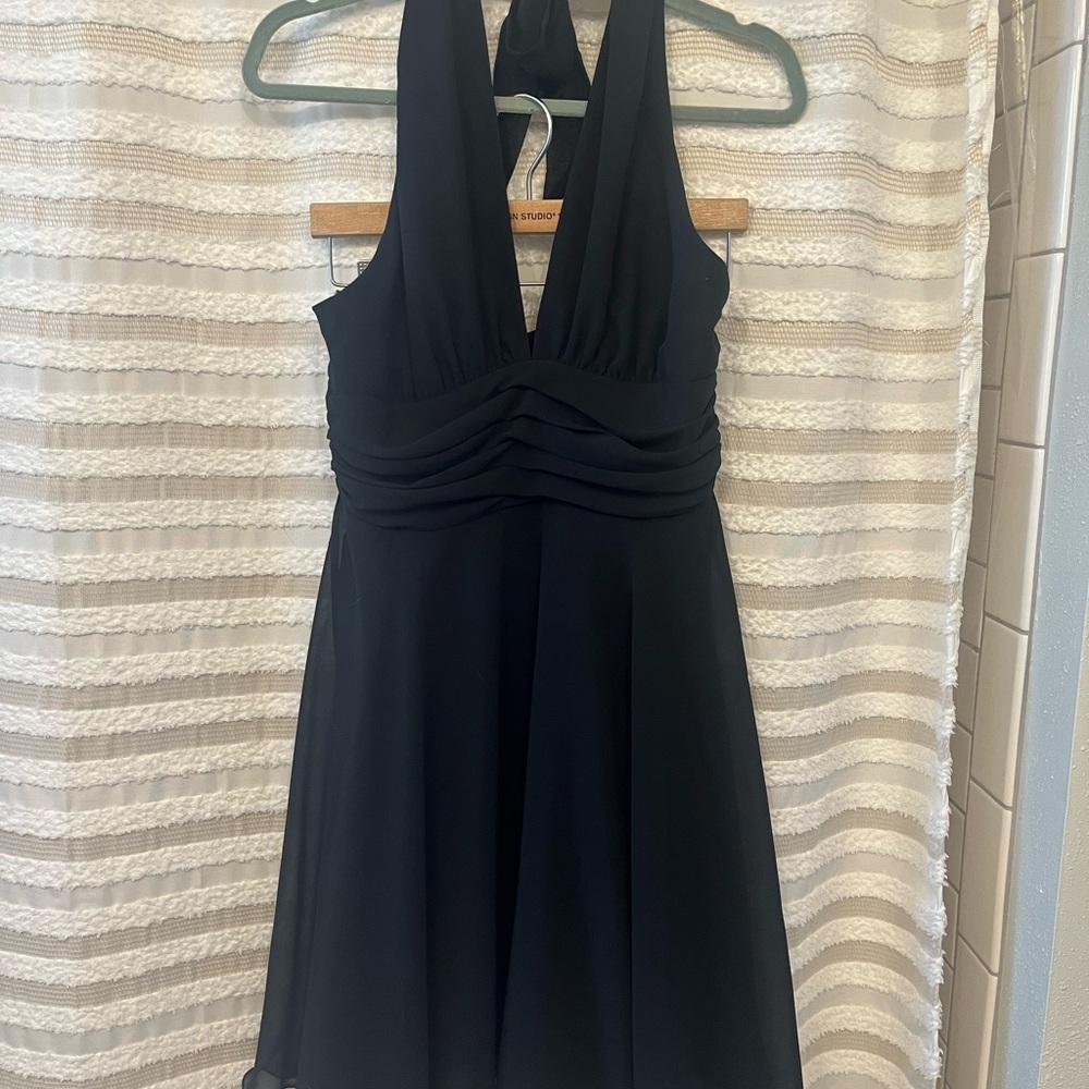 White House Black Market Black Halter Sundress - Little Black Dress